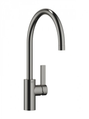 Dornbracht Tara Ultra Einhebelmischer mit Festauslauf, Hochdruck, Dark Platinum geb�rstet, 33816875-99