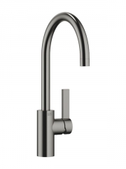 Dornbracht Tara Ultra Einhebelmischer  mit Griffhebel rechtsseitig, Hochdruck, Dark Platinum geb�rstet, 33826875-99