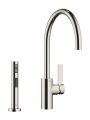 Dornbracht Tara Ultra Einhebelmischer + Sp�lbrausegarnitur, Hochdruck, Platin, 33826875-08+27721970-08