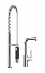 Dornbracht Elio Einhebelmischer + Profibrausegarnitur, Hochdruck, Chrom, 33826790-00+27789970-00