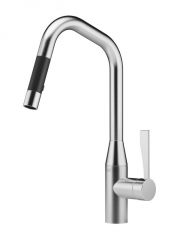 Dornbracht Sync Pull-Down Einhebelmischer mit Brausefunktion, Hochdruck, Chrom geb�rstet, 33870895-93