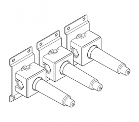 Dornbracht UP-Wandbatterie, variable Positionierung, 3572097090