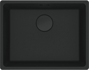 Franke Maris MRG 110-52 Fragranit+ Black Matt - Black Collection, Unterbausp�le 60 cm, Handbet�tigung, 125.0683.233