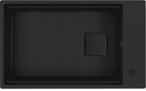 Franke Kubus 2 - KNG 110-62 Fragranit+ Black Matt - Black Collection, Unterbausp�le 80cm, 125.0685.162