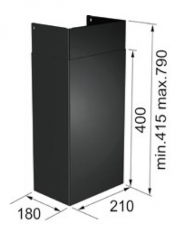 Franke Schacht schwarz (Zubeh�r) f�r Mythos Air Hub, 112.0681.031