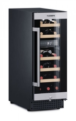 Dometic C18B, Weink�hlschrank mit zwei Zonen, 18 Flaschen, Edelstahl und Schwarz, EEK: G