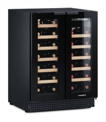 Dometic D42B, Weink�hlschrank mit zwei Zonen, 42 Flaschen, schwarz, EEK: G