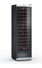 Dometic C75F, Weink�hlschrank freistehend, eine Zone, 75 Flaschen, Edelstahl und Schwarz, EEK: G