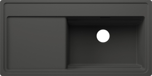 Blanco Zenar XL 6 S-F DampfgarPlus Edition, Becken rechts, fl�chenb�ndig, inkl. Holzschneidbrett, Farbe vulkangrau, InFino Ablauf, 527376