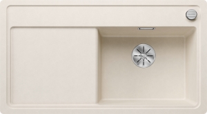 Blanco Zenar 5 S-F Becken rechts, fl�chenb�ndig, Farbe softweiss, InFino Ablauf, 527183