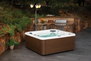 MeinBad Whirlpool Spa 742, braun