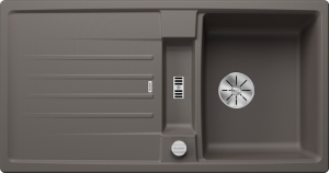 Blanco Lexa 5 S Silgranit PuraDur 2, Farbe vulkangrau, InFino Ablauf, 527277