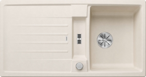 Blanco Lexa 5 S Silgranit PuraDur 2, Farbe softweiss, InFino Ablauf, 527094