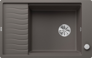 Blanco Elon XL 6 S-F Silgranit PuraDur 2, fl�chenb�ndig, Farbe vulkangrau, InFino Ablauf, 527254