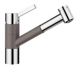 Blanco Tivo-S Silgranit-Look, 2-farbig, Farbe vulkangrau/chrom, 526976