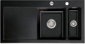 Systemceram KeraDomo MERA 100 F in Nero (gl�nzend), mit 5 Jahren Garantie