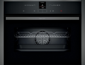 Neff C17CR22G0, Compact-Einbaubackofen mit CircoTherm, Graphite-Grey, mit 5 Jahren Garantie!