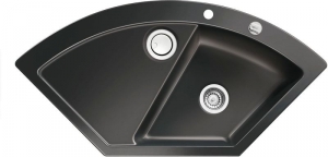 Systemceram KeraDomo MERA ECK F, Farbe Nero (gl�nzend), mit 5 Jahren Garantie