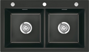 Systemceram KeraDomo MERA TWIN in Nero (gl�nzend), mit 5 Jahren Garantie