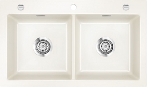 Systemceram KeraDomo MERA TWIN F in Magnolie (gl�nzend), mit 5 Jahren Garantie