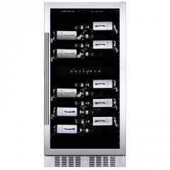 Dunavox Grande / Sera 58, Weink�hlschrank, Edelstahl, DX-58.258DSS. Mit 3 Jahren Garantie!