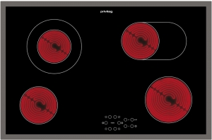 Privileg PCTAC K7042 IN, Glaskeramik-Kochfeld 80 cm, Edelstahlrahmen, mit 5 Jahren Garantie!