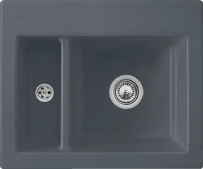 Einzelstck Villeroy & Boch Subway 60 XM flat, Farbe S5 Ebony, Premiumline, Bohrung an Position 1