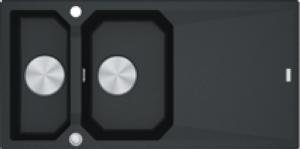 Einzelstck Franke FX FXG 661 Einbausple Fragranit+, Farbe Onyx, 10844, 114.0512.429