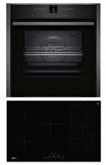 Neff NC5780FF, SET Einbaubackofen B57CR22G0 + Induktionskochfeld T58FD20X0, mit 5 Jahren Garantie!