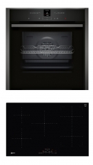 Neff NC4780FI, SET Einbaubackofen B47CR22G0 + Induktionskochfeld T48FD23X2, EEK: A+, mit 5 Jahren Garantie!