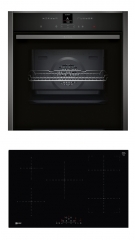 Neff NC1780FI, SET Einbaubackofen B17CR22G0 + Induktionskochfeld T48FD23X2, EEK: A+, mit 5 Jahren Garantie!