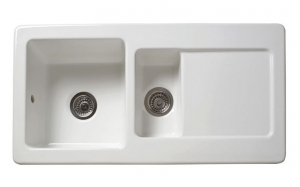 Reginox RL501CW Regi-Keramik, Einbausp�le, weiss, R25536