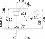 BLANCOTIVO-S-F chrom Niederdruck, 518411
