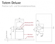 Silverline Totem Deluxe 70 cm TOBW 710 EA Edelstahl Sandglas Wandhaube. Mit 5 Jahren Garantie!
