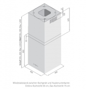 Silverline Antares Isola 40 cm ATI 485.3 E Edelstahl Inselhaube. Mit 5 Jahren Garantie!