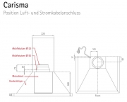Silverline Carisma 60 cm CRW 600 E Edelstahl Wandhaube. Mit 5 Jahren Garantie!