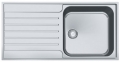 Franke Argos AGX 211-100 G SlimTop, Flachrand, Edelstahl Glatt, 127.0380.396, 10520