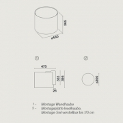 Falmec Eolo E.ion-System, Wei, 45 cm, Inselhaube, mit 5 Jahren Garantie