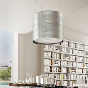 Falmec Twister E.ion�-System, Schwarz matt, 45 cm, Inselhaube, mit 5 Jahren Garantie