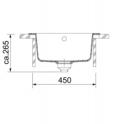 Franke Pamira ROG 610-41 Fragranit DuraKleen Plus, Siebkorb Excenter, Farbe Onyx, 114.0199.717, 10825