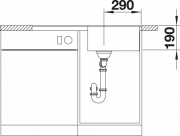 Blancometra 5 S-F Silgranit PuraDur 2, fl�chenb�ndig, Farbe cafe, 519104