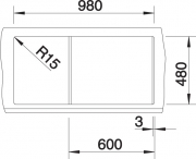 Blancometra 6 S Silgranit PuraDur 2, Farbe cafe, 515045