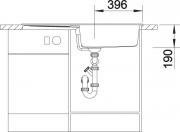 Blancometra XL 6 S Silgranit PuraDur, Farbe felsgrau, 518881