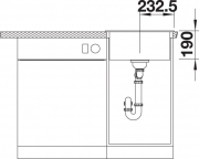 Blancodalago 45 Silgranit PuraDur, Farbe wei�, 517160