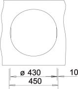 Blancorondo Silgranit PuraDur 2, Farbe alumetallic, 511704