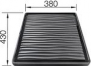 Blanco Tropf aus Kunststoff, schwarz-grau, 230734