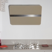 Falmec Flipper, Design, Glas/Wei� satiniert, 85 cm, Wandhaube, mit 5 Jahren Garantie