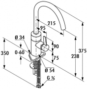 Kludi E-GO Sensor, chrom, Hochdruck, 5023024
