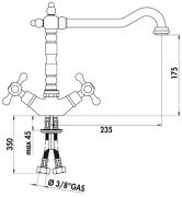 Linea Passato 1, chrom, Hochdruck, 5011232