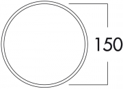 Naber COMPAIR E-Klima A/Z 150 Ab- und Zuluft-Mauerkasten, 4044053